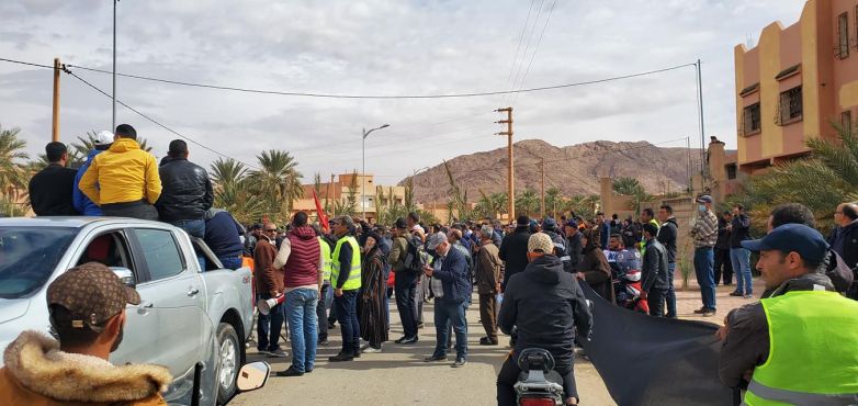 Marche des habitants depuis Figuig vers El Arja, 18 mars 2021 / Ph. Figuig photographie