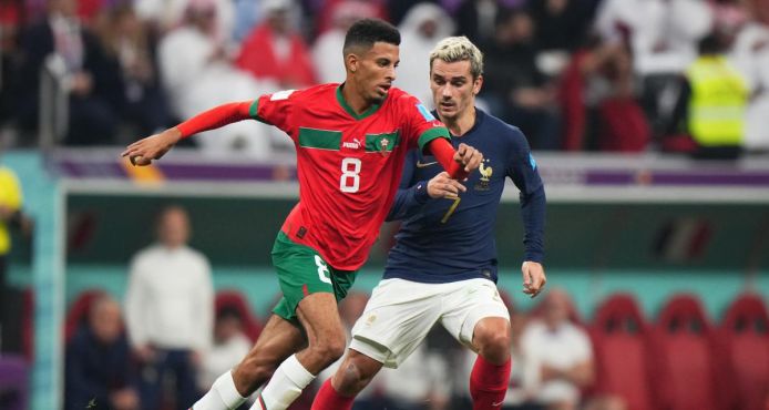 Le Maroc s'est incliné, ce samedi, devant la France, lors du match de demi-finale de la Coupe du monde 2022 au Qatar. / Ph. Icon Sport