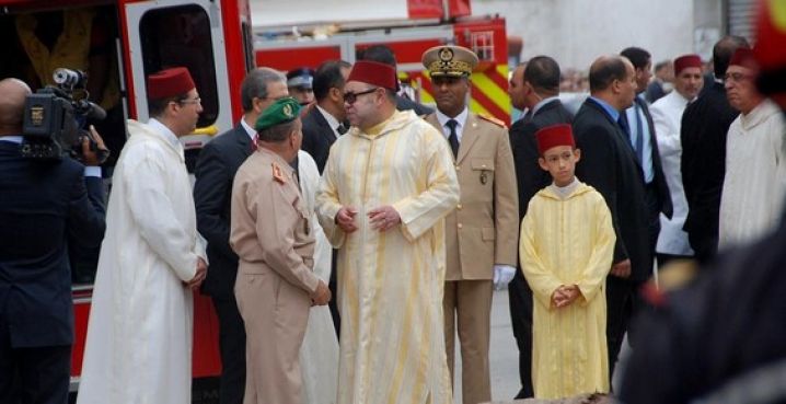 Le roi Mohammed VI s'est rendu sur les lieux du drame / Ph. MAP