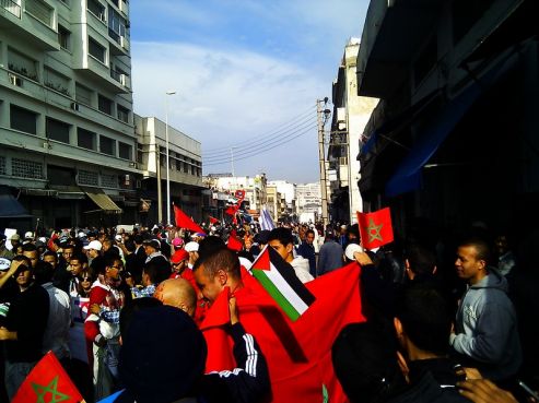 Marche de soutien pour Gaza à Casablanca (Youssef Dahmani - Yabiladi.com)