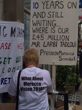 Affaire Paradise Beach : Nouvelle manifestation devant le Consulat du Maroc à Londres