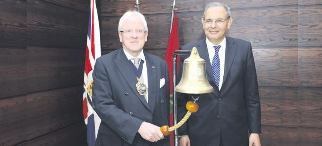 Andrew Parmley Lord Mayor of the City of London with Karrim Hajji head of the Casablanca Stock Exchange./Ph. DR