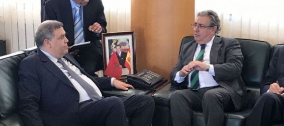 Abdelouafi Laftit and Ignacio Zoido in June 2017./Ph. Spanish Interior Ministry