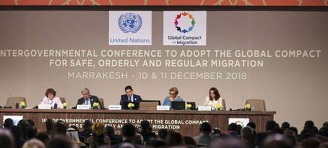 The Global Compact for Migration conference held in Marrakech on the 10th of December./Ph. DR
