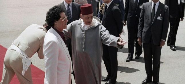 King Hassan II and the former Libyan president, Muammar Gaddafi./Ph. DR