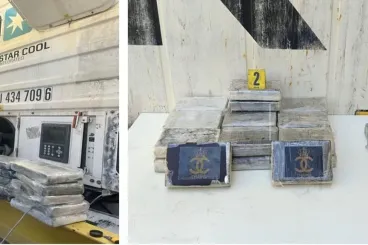 حجز 25 كيلوغرام كوكايين مخبأة في حاوية شحن دولية بميناء طنجة المتوسط