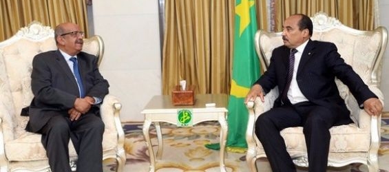 Mauritanian President Mohamed Ould Abdel Aziz and Algerian Foreign Minister Abdelkader Messahel./Ph. DR