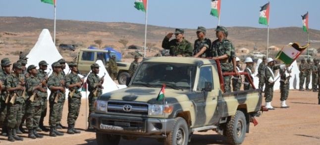 A parade in Tifariti on May 20th by the Polisario military forces./Ph. DR