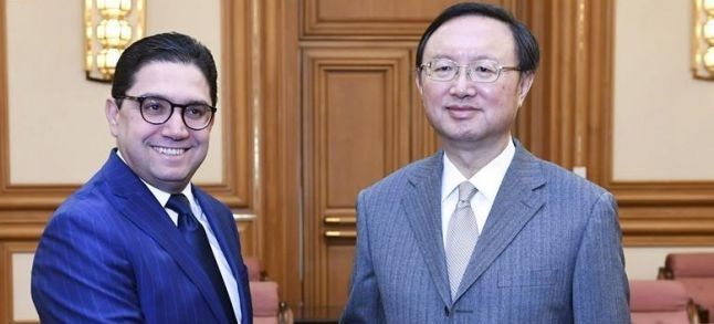 Chinese State Councilor Yang Jiechi (R) meets with Moroccan Minister of Foreign Affairs and International Cooperation Nasser Bourita in Beijing./Ph. CN news