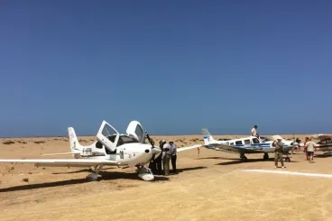 Tarfaya : Le 5e Rallye aérien Toulouse-Tarfaya fait son escale au sud du Maroc