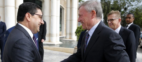 Moroccan Foreign Minister Nasser Bourita and UN Personal Envoy Horst Köhler./Ph. DR