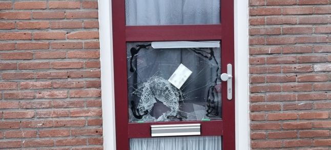 The front door of the Dutch-Moroccan family in Flevoland, the Netherlands. / Ph. Omroep Flevoland