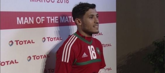 Abdelilah Hafidi, the star of the game./Ph. DR