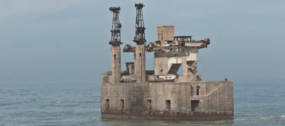 Sidi Ifni's land-to-sea cable. / Atlas Obscura