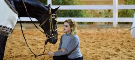 Moroccan horse rider and trainer Houda Kabdani. / Ph. DR