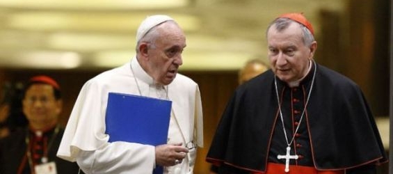 Pope Francis and his top advisor Pietro Parolin./Ph. DR