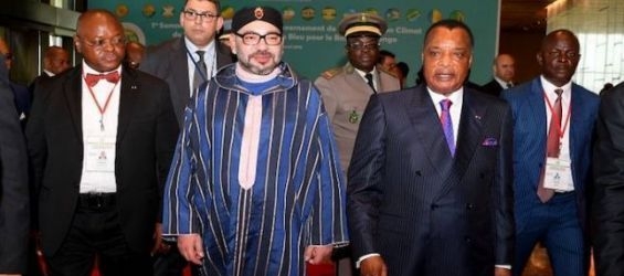 King Mohammed VI and President Sassou N'Guesso.:Ph. DR