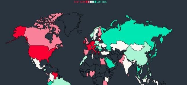 A map for the Bloomberg Global Risk Briefing 2017./Ph. Bloomberg