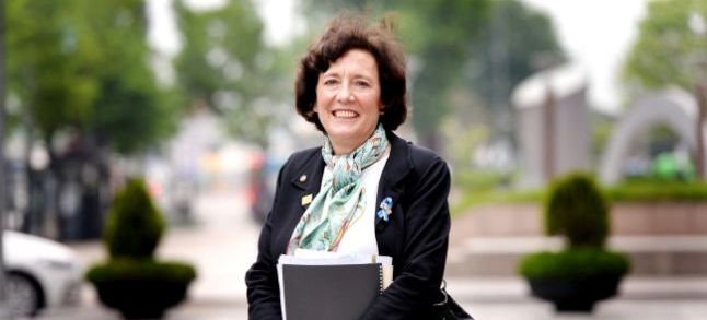 Suzanne Scholte, a human rights activist, known for defending the Polisario in the United States./Ph. DR
