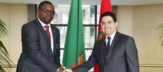 Zambian Foreign Minister and his Moroccan counterpart./Ph. DR