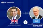 Sahara : Entretien téléphonique entre De Mistura et le ministre d'Etat britannique