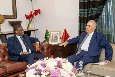 Abdelouafi Laftit s'entretient avec son homologue mauritanien