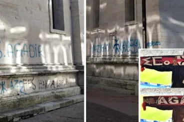 Church graffiti in Northern Italy tied to Moroccan football ultras
