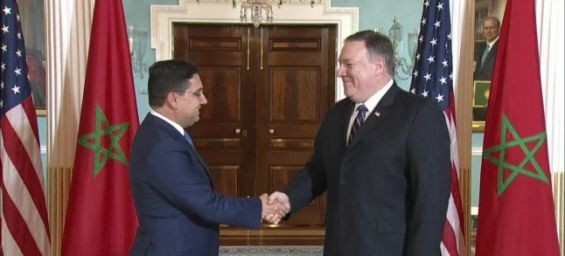 Moroccan Foreign Minister Nasser Bourita and US Secretary of State Mike Pompeo./Ph. DR
