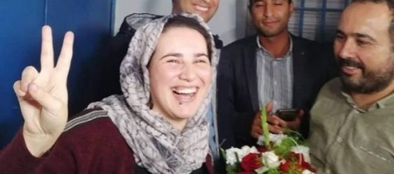 Moroccan journalist Hajar Raissouni after her release. / Ph. DR