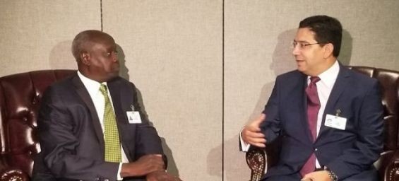 Foreign Minister Nasser Bourita and his counterpart from South Sudan./Ph. DR