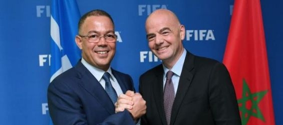 President of the Royal Moroccan Football Federation Fouzi Lekjaa and FIFA president Gianni Infantino./Ph. DR