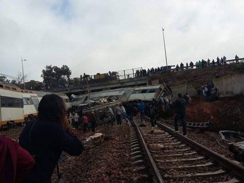 LIVE/ Accident de train à Bouknadel
