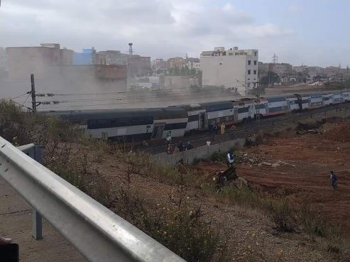 LIVE/ Accident de train à Bouknadel