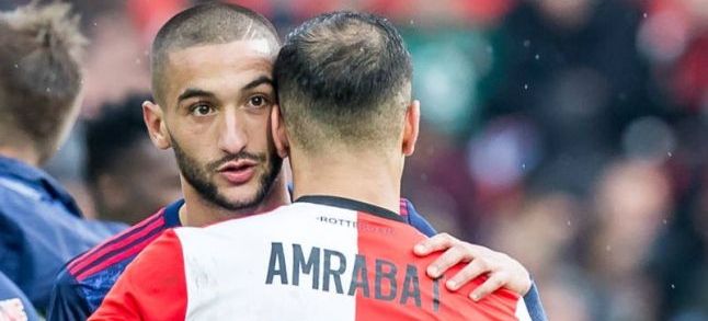 Hakim Ziyech and Sofyan Amrabat, two Moroccan-Dutch football players who represent Morocco in the 2018 World Cup./Ph. DR
