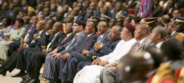 King Mohammed VI at the 1st summit of the Blue Fund Congo Basin summit./Ph. DR