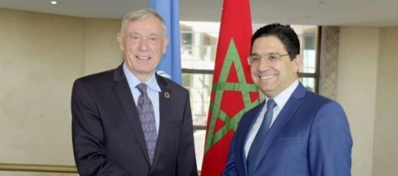 UN personal envoy to Western Sahara Horst Köhler and Moroccan Foreign Ministetr Nasser Bourita in Rabat, 27th of June./Ph. Ministry of Foreign Affairs and International Cooperation
