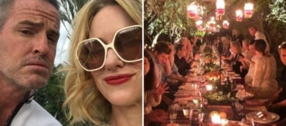 The birthday party of British actress Naomi Watts in Marrakech, Morocco./Ph. Instagram