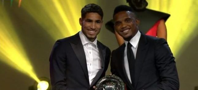 Morocco's Achraf Hakimi at the CAF Awards 2019 Tuesday in Egypt. / DR