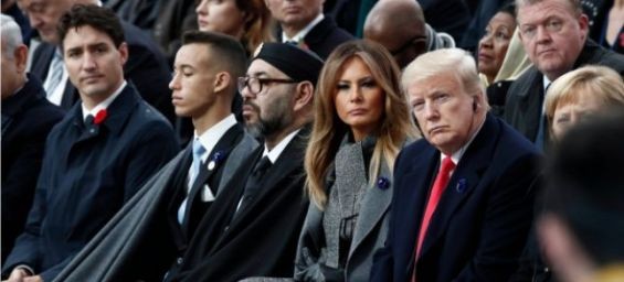 King Mohammed VI attends the Centenary of the First World War Armistice with 70 leaders