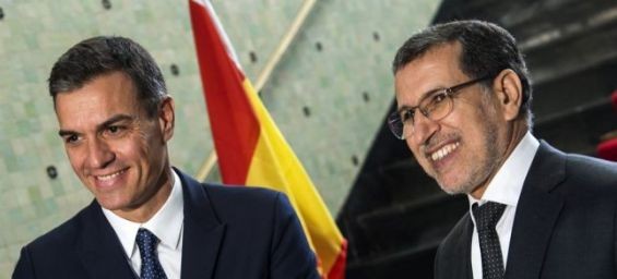 Spanish Prime Minister Pedro Sanchez and Morocco's head of government Saadeddine El Othmani./Ph. DR