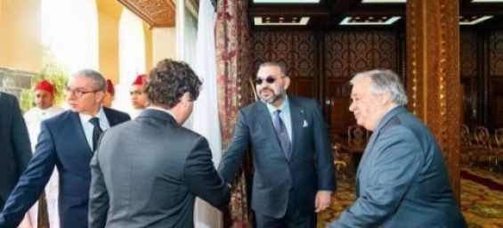 King Mohammed VI and UN Secretary-General Antonio Guterres./Ph. DR