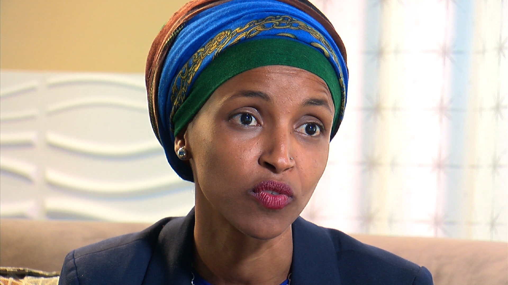 Ilhan Omar, a Somali American politician serving as the U.S