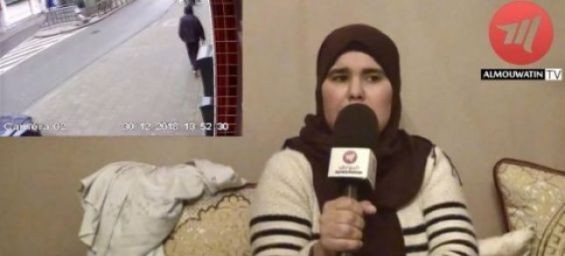 Fatiha who was attacked by a passer-by in Brussels, Belgium./Ph. DR