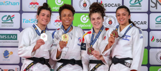 Israeli judokas at the Judo Grand Prix in Marrakech./Ph. DR