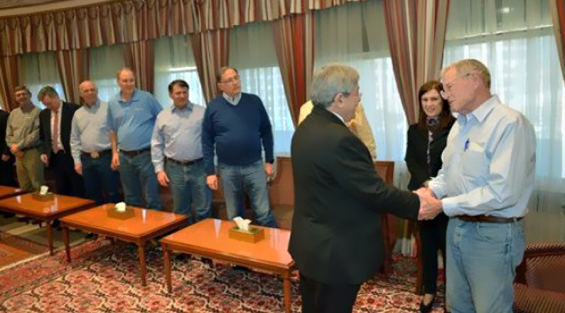 Algerian Prime Minister Ahmed Ouyahia and the US Congress delegation headed by Senator James Inhofe./Ph. DR