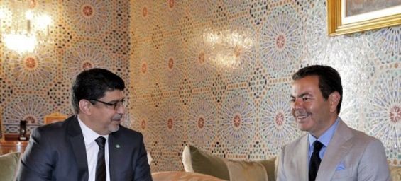 Prince Moulay Rachid and Mauritanian emissary./Ph. DR