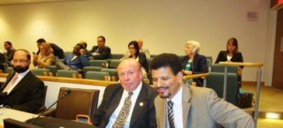 Peruvian activist and founder of COPESA Ricardo Sanchez Serra and Mohamed Yeslem Beissat, a member of the Polisario./Ph. DR