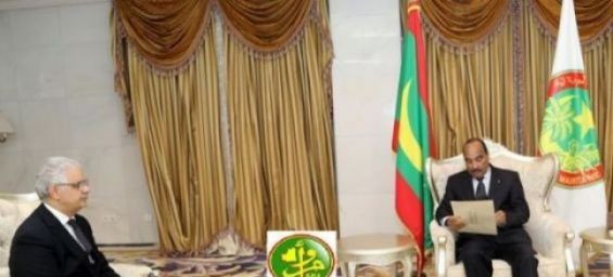 Istiqlal party secretary-general Nizar Baraka and Mauritanian President Mohamed Ould Abdel Aziz./Ph. AMI