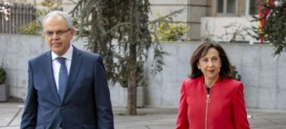 Minister delegate for national defense administration Abdellatif Loudiyi and the Spanish Defense Minister Margarita Robles./Ph. DR
