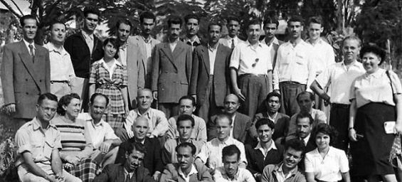 Jews from Morocco at the transit camp Grand Arenas near Marseille, France, 1949./Ph. The Museum of the Jewish People